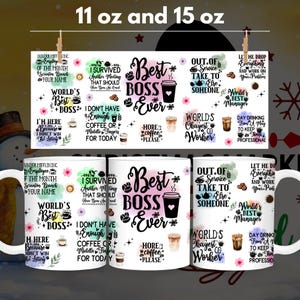 Funny Office Quotes Mug Wrap: Sarcastic Co-Worker Gift (PNG Digital Download)