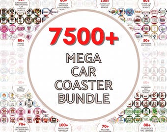 7500+ Lifetime Google Drive CAR COASTER Designs - Funny Round Sublimation PNG - Car Coaster Mega Bundle, Christian Car Coaster Wrap