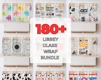 180+ Mega Libbey Glass Can Bundle, Libbey Glass Can Svg, Glass Cup Bundle Png Files, Glass Cup Bunde Svg Files for Cricut & Silhouette Cameo