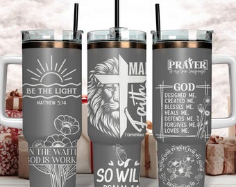Jesus Gebet Christian Laser gravierte Full Wrap Design für 40oz Tumbler, SVG für Laser Rolling, 40oz Tumbler Laser Wrap, digitaler Download