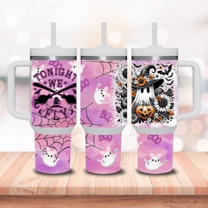 Halloween Ghost 40oz Tumbler Sublimation Design (Digital Download)