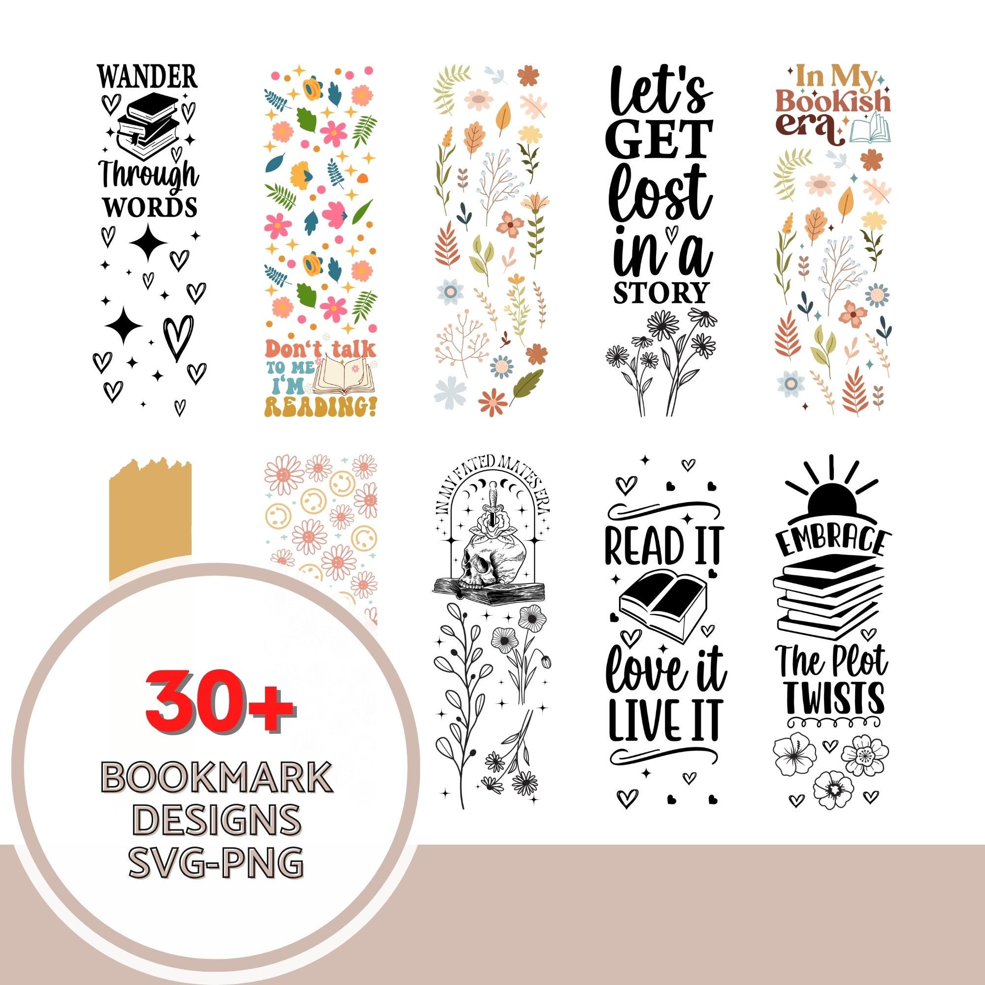 Values Bookmark Sample Bookmark SVG Bundle, Bookmark Template Svg, Bookmark SVG PNG, Retro ...