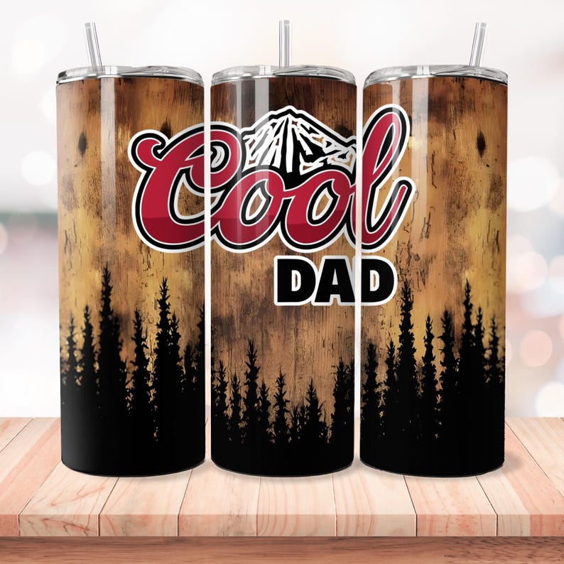 Dad Tumbler Wrap Bundle Funny Man Sayings Sublimation Father's Day Design 20oz Skinny Straight Dad Life Digital Download Grandpa Stepdad PNG image 5