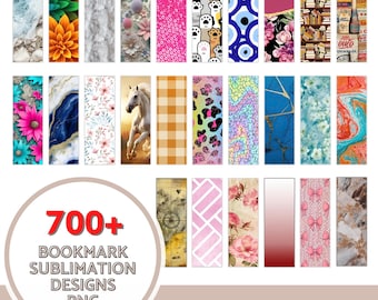 700+ Bookmark Sublimation Bundle, 3D Flowers Bookmark, Cute Cat Bookmark, Nature Design, Bookmark Sublimation Design, Cat Printable Bookmark