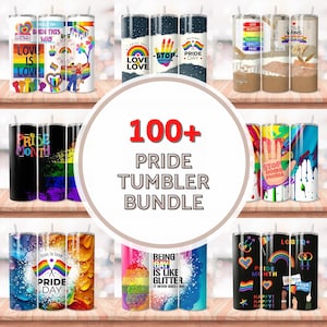 Pride Tumbler Wrap Bundle: 100+ LGBT Sublimation Designs (PNG Download)
