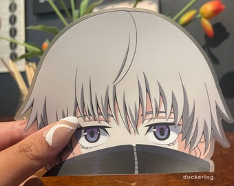 Anime Clear Peeker Sticker | Anime Peeking Decal