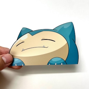 Snorlax Peeker Sticker