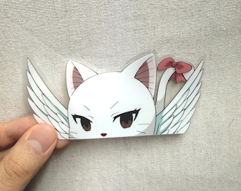 Pegatina transparente de Carla Peeker / Calcomanía de anime Peeking