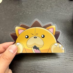 Anime Maskottchen Peeker Aufkleber | Anime-Aufkleber