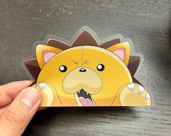 Anime Mascots Peeker Sticker | Anime Peeking Decal