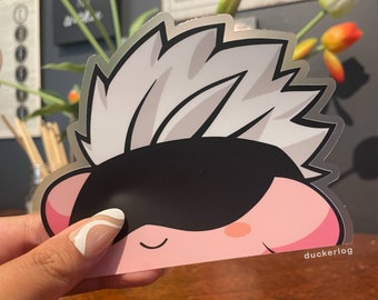 Gojo Kirby Peeker Sticker