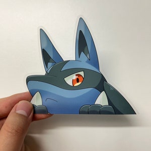 Lucario Peeker Sticker