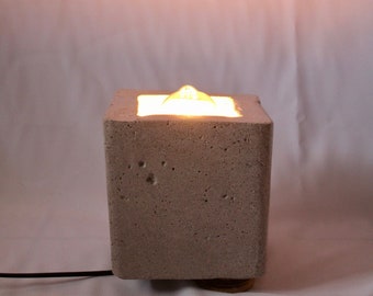 concrete lamp