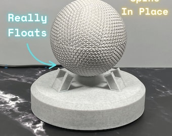 Floating Spaceship Ball Desk Decor: Magnetic Levitation