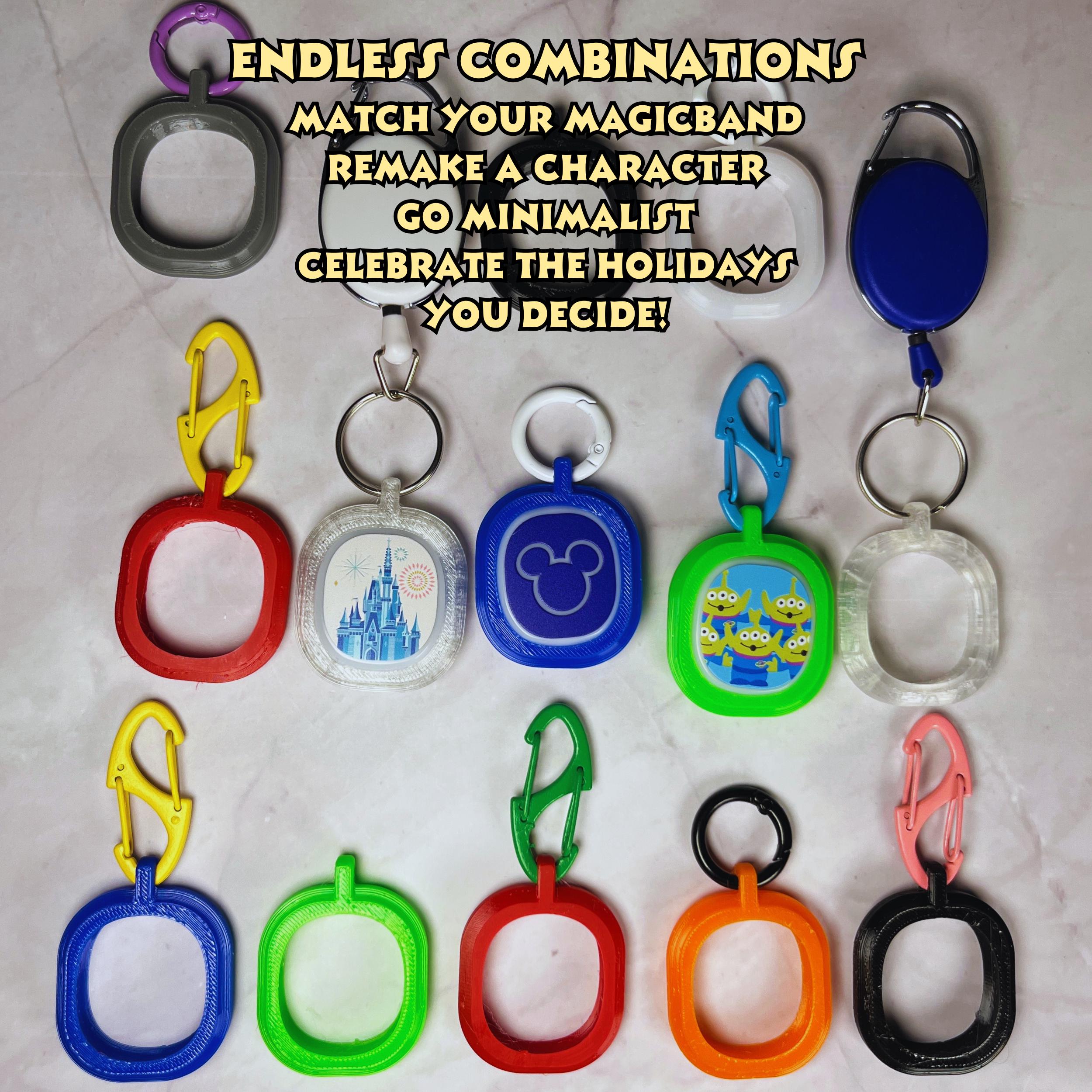 Magicband+ Puck Keychain Holder: Amusement Park Accessory - Etsy