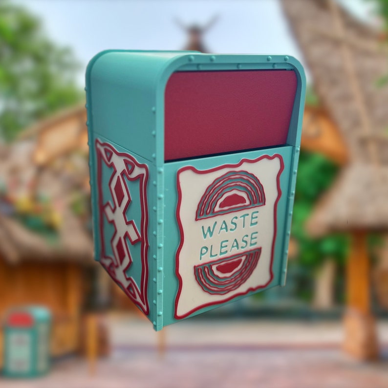Adventure Area Amusement Park Desktop Trash Can: Office Decor bild 1