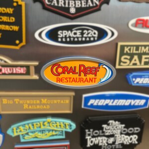 Coral Aquarium Reef Restaurant Magnet: Aquarium Dining Souvenir