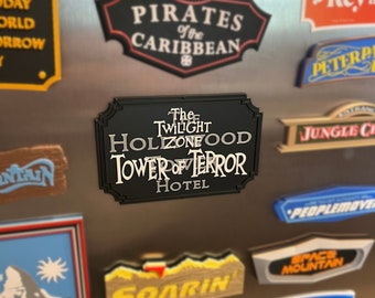 Terror Hotel Magnet (Magic Moments 3D) Two Versions: Hollywood Hotel and Glow in the Dark!