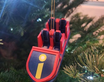 California Roller Coaster Ornament: Amusement Park Ride Vehicle