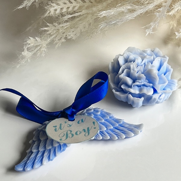 Soap Gift Box (Wing and Flower) - Handcrafted Soap - customized tags