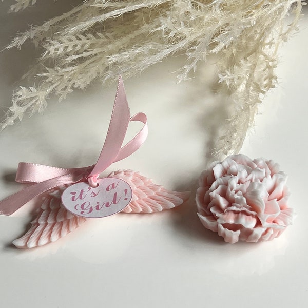 Soap Gift Box (Wing and Flower) - Handcrafted Soap - customized tags