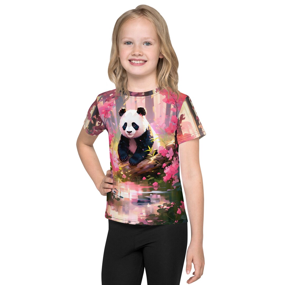 Climbing Panda Prisimmon Orange Full Sleeves Boys T-shirt