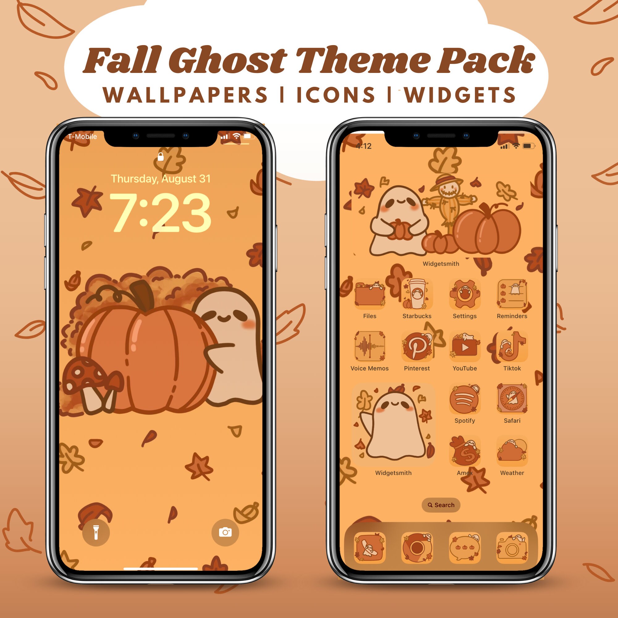 Fall Ghost Sticker for iOS & Android