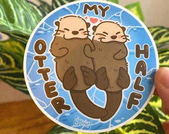My Otter Half Sticker | Cute Animal, Laptop Decal