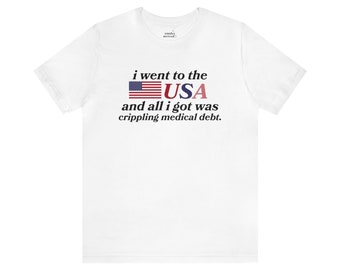 Funny USA T-Shirt: America Rules, Unhinged Tee
