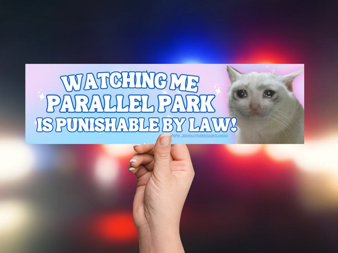 Parallel Parking Crimes Bumper Sticker: Funny Car Decal - Etsy