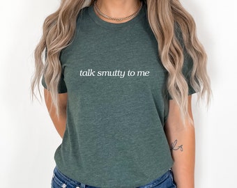 Prata Smutsig Med Mig T-shirt, BookTok-inspirerad, Bokälskare Gåva