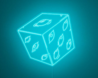 Anime Eye Cube - LED Neon Sign, Wall Decor