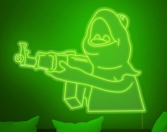 Kermit Meme LED Neon Sign – Funny Wall Decor