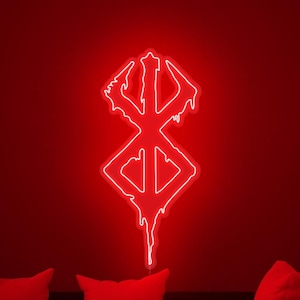 Brand of Sacrifice - Insegna al neon a LED, decorazione da parete, insegna da parete, luci al neon