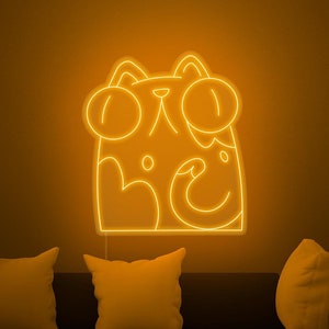 Kitty Meme  - LED Neon Sign, Wall Decor, Wall Sign, Neon Lights