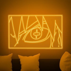 Logo Anime - Insegna al neon a LED, Decorazione da parete, Insegna da parete, Luci al neon