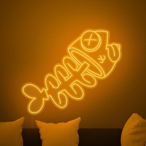 FishMeme  - LED Neon Sign, Wall Decor, Wall Sign, Neon Lights
