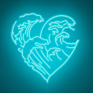 Waves - LED Neon Sign, Wall Decor, Wall Sign, Neon Lights
