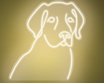 Retrowave LED Dog Neon Sign – Wall Decor