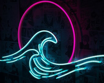 Retro Wave LED Neon Sign – Wall Decor