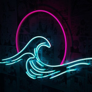 Retro wave - LED Neon Sign, Wall Decor, Wall Sign, Neon Lights