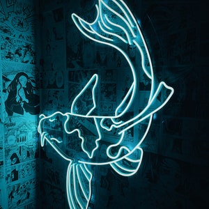 Japanese fish - LED Neon Sign, Wall Decor, Wall Sign, Neon Lights