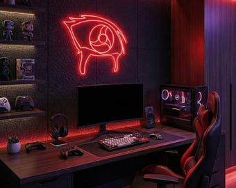Anime Eye LED Neon Sign – Wall Decor, Neon Lights