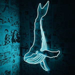 Whale - LED Neon Sign, Wall Decor, Wall Sign, Neon Lights