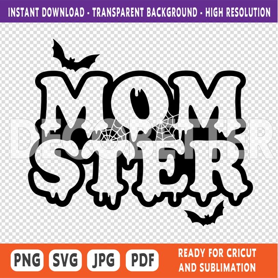 MOMSTER SVG, Momster png, Halloween Mom TShirt File, Cricut Halloween, Halloween Parents, Halloween couple