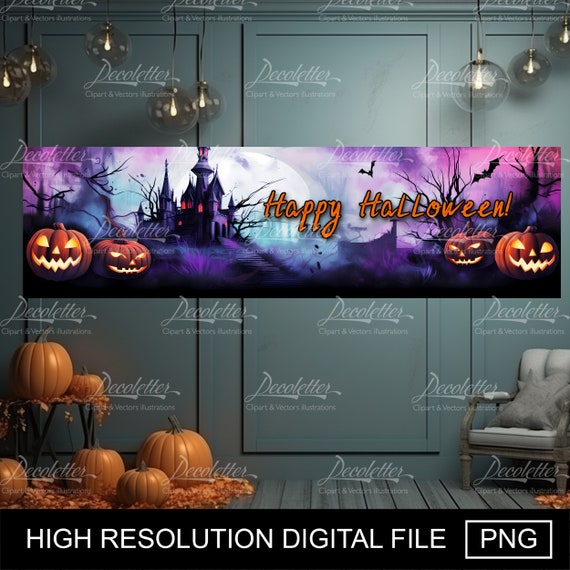 Halloween Kürbis Girlande Banner – Partydekoration Für Halloween & Geburtstage