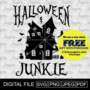 Haunted House SVG Halloween svg png Silhouette Haunted House SVG Cut Files for Cricut Haunted House Cut Files Haunted house cut file.