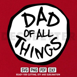 Papa aller Dinge SVG, png, pdf, dxf | Papa aller Dinge | Vatertag svg | Sofortiger Download SVG bereit für Cricut | Silhouette