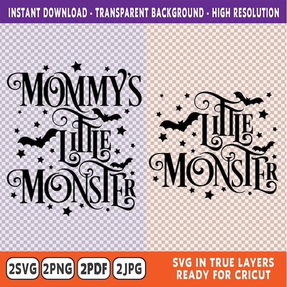 Mommys little monster, little monster, mommy’s little monster, Halloween mom baby, Halloween svg, Halloween png, Halloween tshirt svg