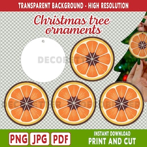 Vintage oranges, orange slice ornaments, christmas tree ornaments, christmas oranges, orange ornaments, Trendy Christmas decor
